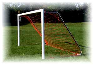 6'6" x 18'6" U-9/12 Round Aluminum Soccer Goals. (pr.)